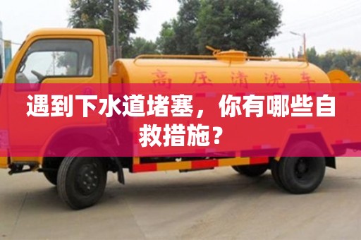 遇到下水道堵塞,你有哪些自救措施? 遇到下水道堵塞,你有哪些自救措施?