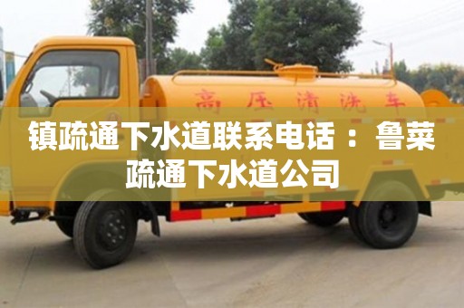 鎮疏通下水道聯系電話 ：魯菜疏通下水道公司
