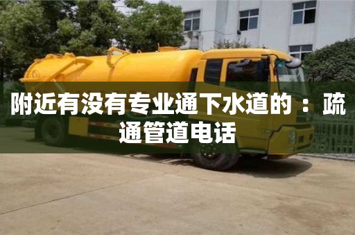 北京附近有沒(méi)有專(zhuān)業(yè)通下水道的 ：疏通管道電話