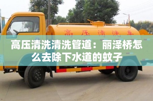 北京高壓清洗清洗管道：麗澤橋怎么去除下水道的蚊子